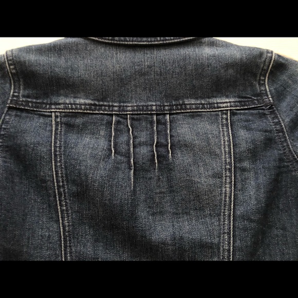GAP KIDS Dark Rinse Denim Jacket Snap Front Lrg 10 - Picture 5 of 6